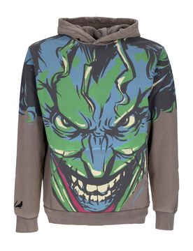 Felpa Cappuccio Uomo Joker Face Hoodie X Batman Charcoal