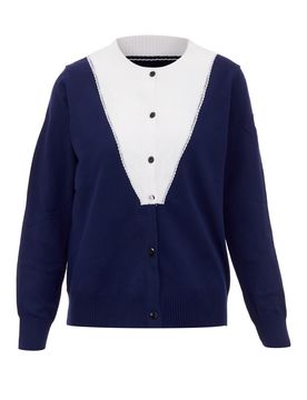 Nascita Cárdigan azul / blanco