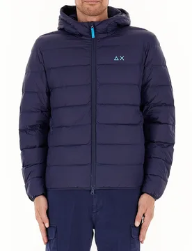 SUN68 Piumino con cappuccio BLU XL - Sun68 - FashionsVida