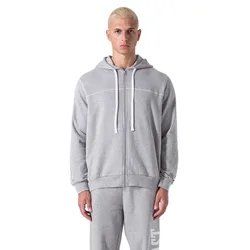 Sweat-shirt à Zip Felpa Grey Melange / Grey Melange M