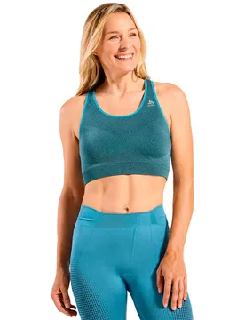 Soutien-gorge De Sport à Impact Moyen Inseamless Ceramicool Provincial Blue Melange XS