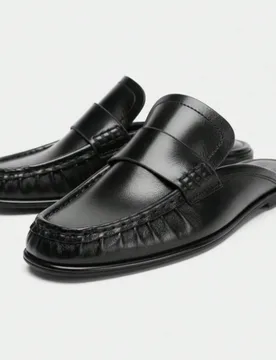 Zapatos de mujer nuevos primavera/verano 2026, mocasines tipo náutico con fruncido, tira trasera y punta redonda - Shein - FashionsVida
