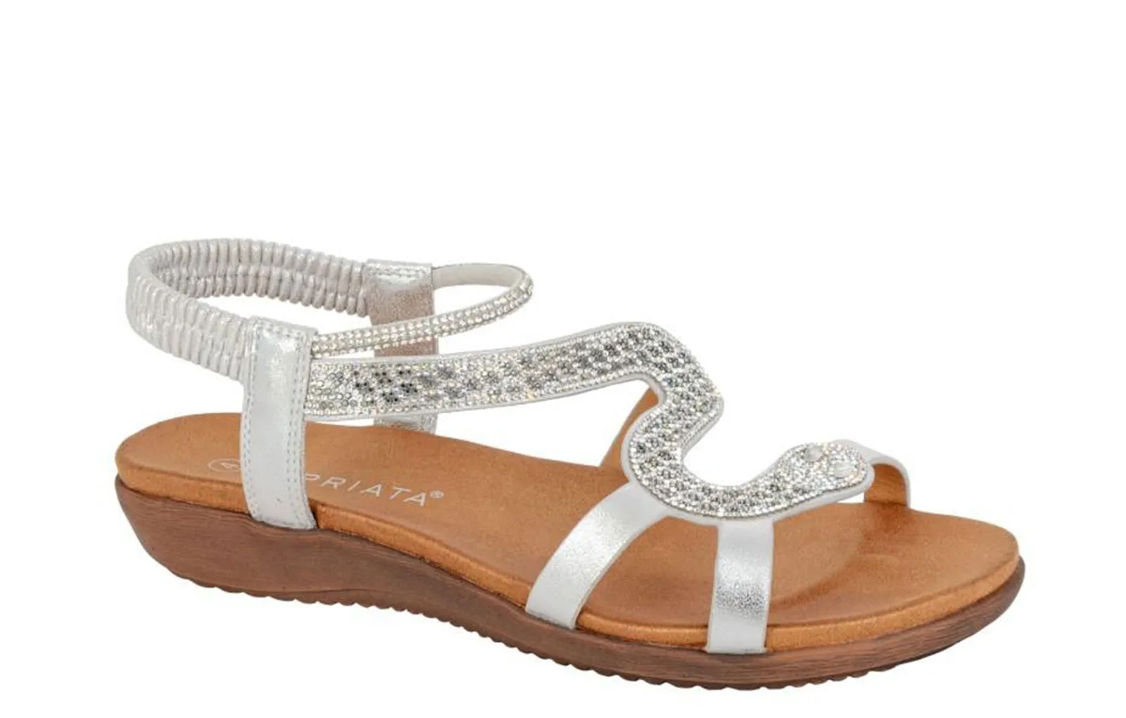 Serpent Womens Sandals - Silver - Size Uk 6 - Cipriata - FashionsVida