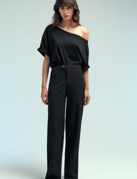 Pantaloni Dritti A Pinces