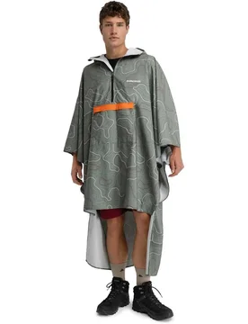 Poncho impermeable montaña Rinjani Green - Siroko - FashionsVida