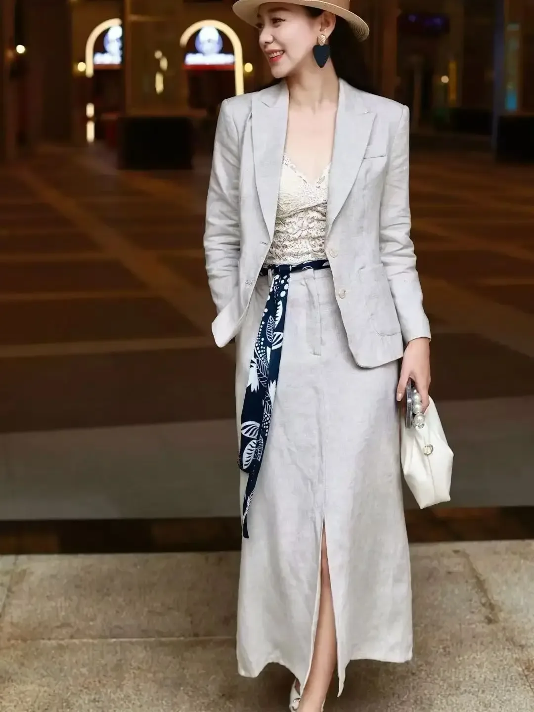 Women's Spring Elegant Linen Two-Piece Set - Aliexpress - FashionsVida
