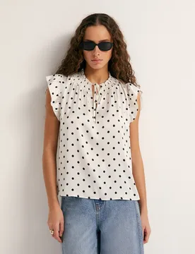 Sfera - Top fluido estampado - Sfera - FashionsVida