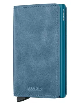 Portefeuille En Cuir Slimwallet Vintage Teal One Size Homme