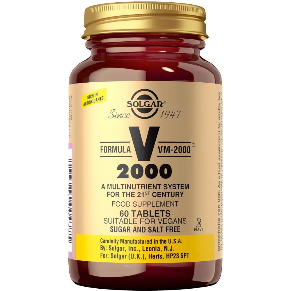Comprimidos Multivitamínicos Fórmula VM-2000 - SOLGAR - FashionsVida