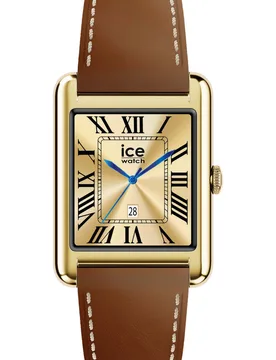 Womens 025619 Ladies Ice Smart Tks 2.0 Smartwatch - Gold Leather - One Size - Ice-Watch - FashionsVida