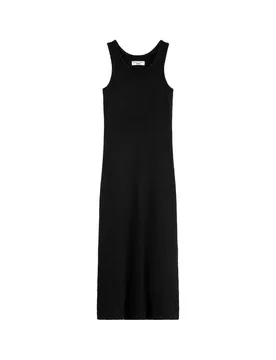 Knit Dress, Sleeveless, Long Length feale