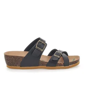 Ciabatte con Zeppa Nere 22313 37 - BIO UP - FashionsVida