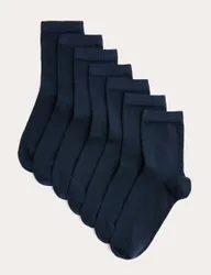 Pack of Ankle School Socks Navy unisex