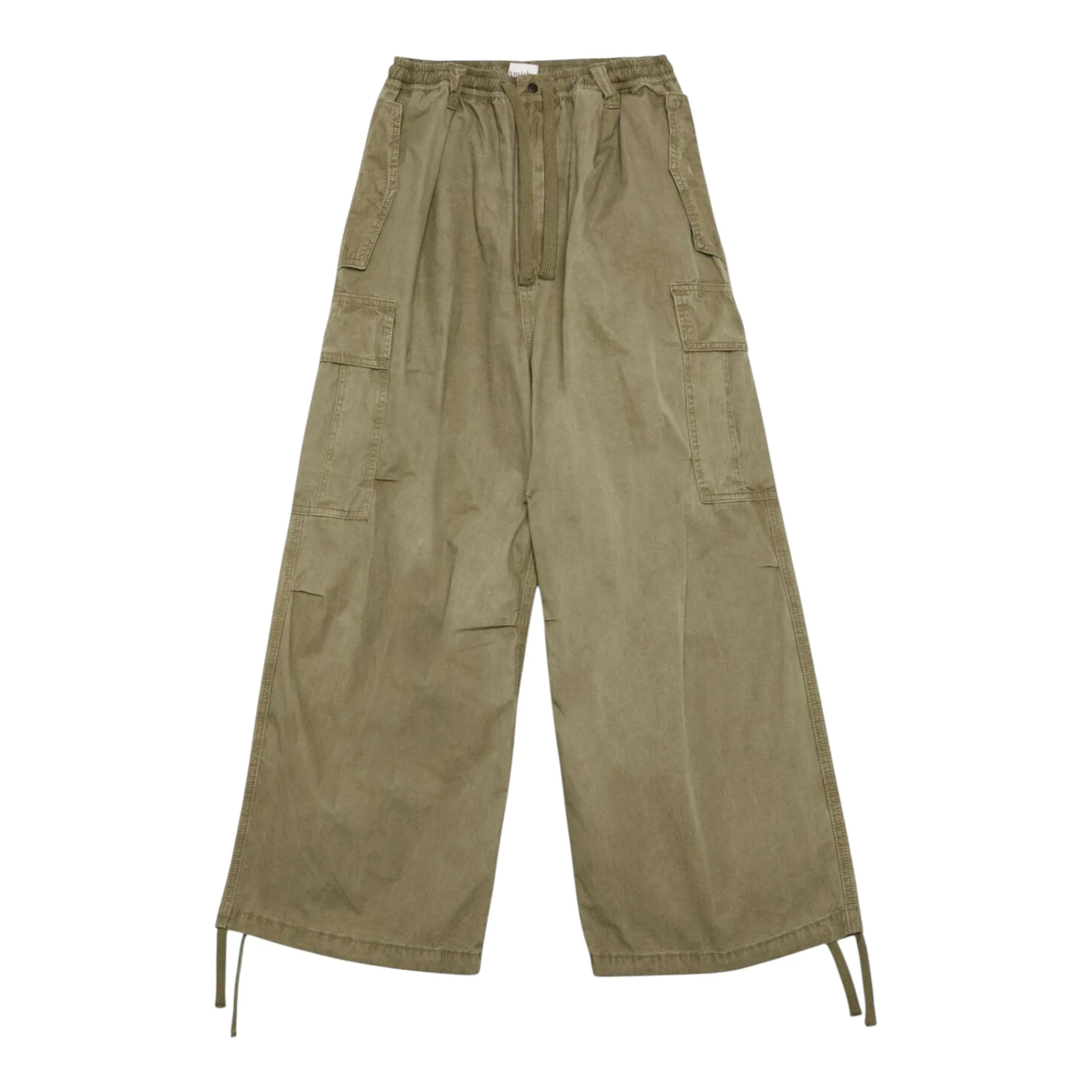 Pantalone paracargo unisex heavy popeline - dyed sage - Amish - FashionsVida