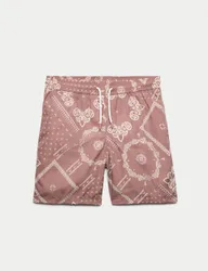 Bandana Print Swim Shorts (6-16 Yrs) Brown male