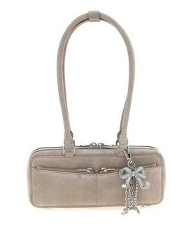 Baguette in pelle scamosciata marrone
