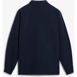 Polo de hombre de manga larga de algodón
