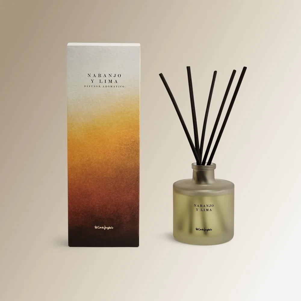 Difusor de varillas Naranjo y Lima Acuarela - El Corte Inglés - FashionsVida