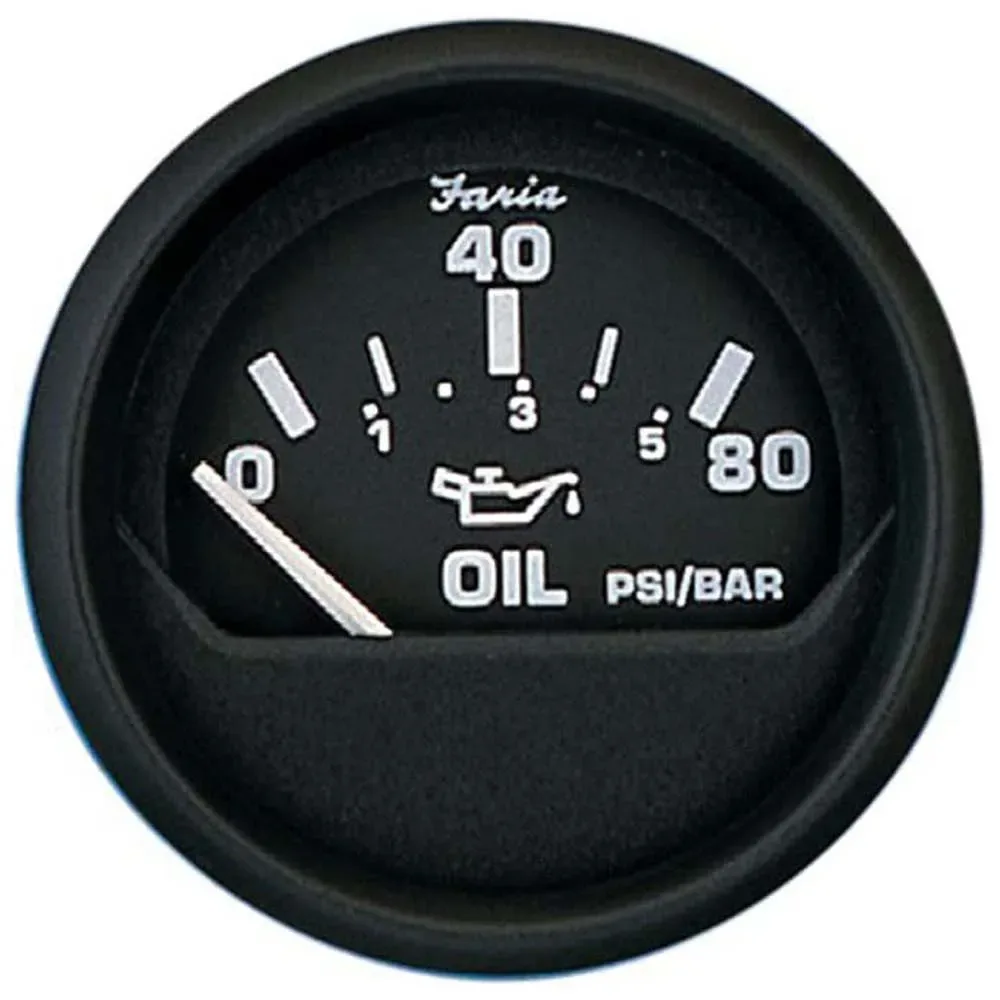Euro Oil Pressure Gauge One Size unisex - Faria - FashionsVida