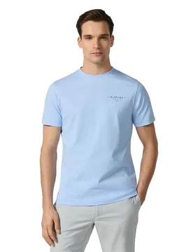 T-shirt à Manches Courtes Hm5000130 Summer Blue L - Hackett - FashionsVida