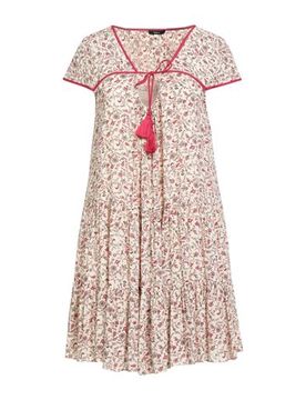 Minivestido Mujer Marfil 1 Mujer