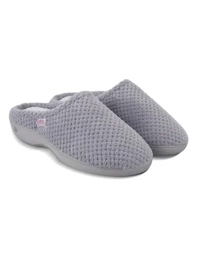 Totes Womens Popcorn Terry Mule Slipper - - Size: 7 - Isotoner - FashionsVida