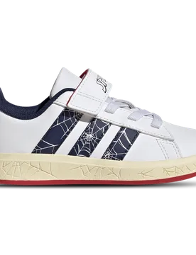 Marvel Spider-man Grand Court Toddler Trainers - White - Size 10.5 - Mesh/Synthetic - White - Size: 10.5 - Adidas - FashionsVida