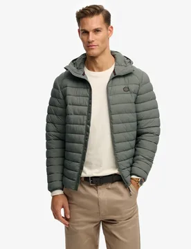 Superdry Herren Fuji Lite Kapuzenjacke Grey - Größe: M - 119.99 - FashionsVida