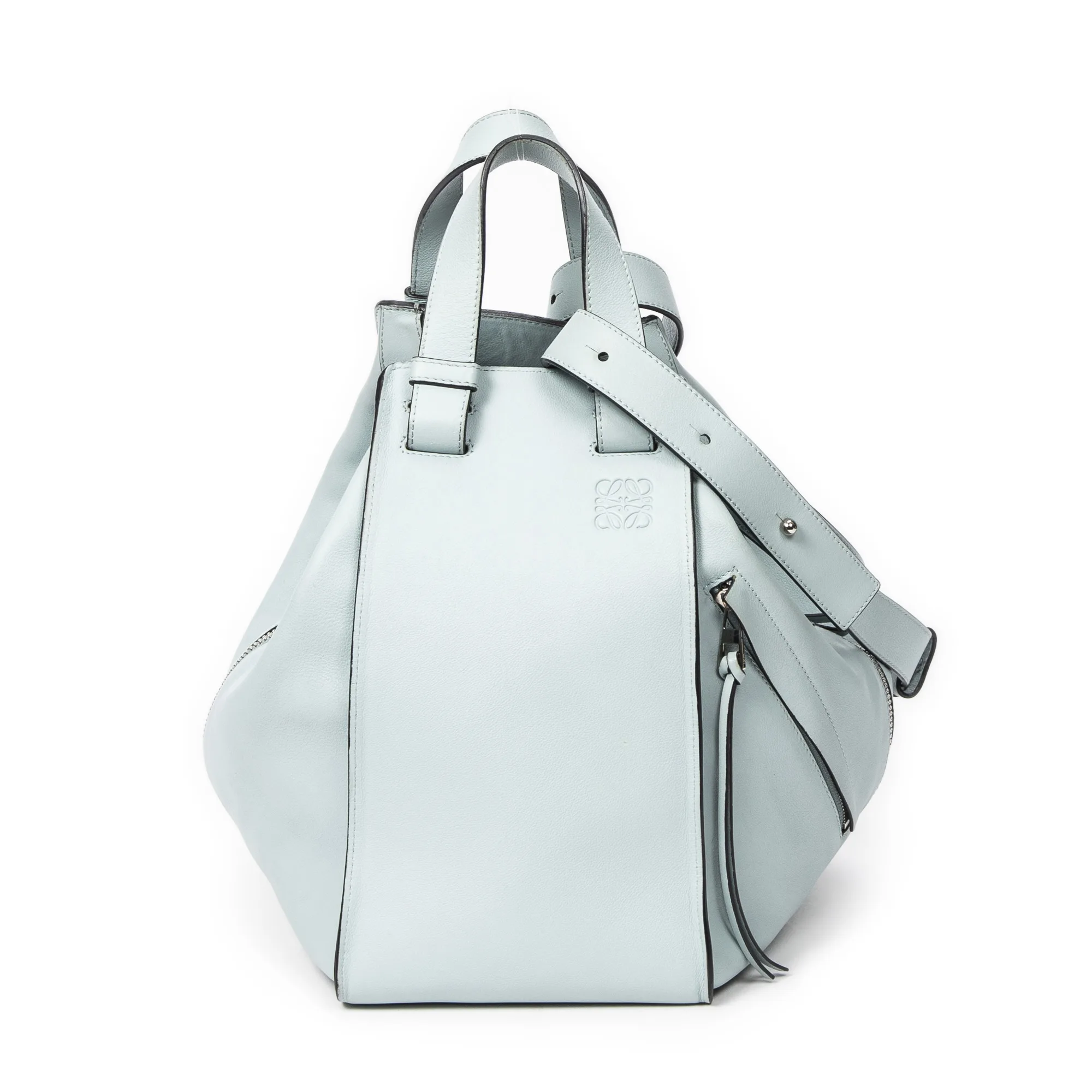 Pre-Owned Womens Extra Large Hammock Shoulder Bag - Blue - One Size - Loewe - FashionsVida