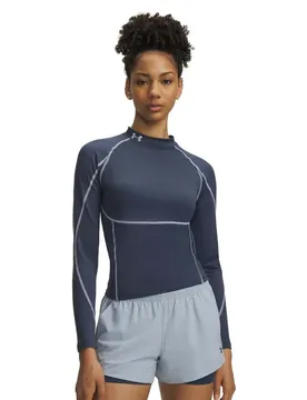 T-shirt à Manches Longues Coldgear Elite Mock Gray / Reflective S