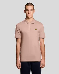 Men's Cotton Polo Shirt in Light Pink