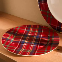 Plato de postre Mckenzie Navidad