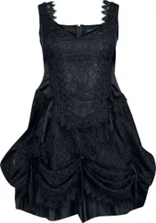 Gothic Kurzes Kleid - Gothic Shortdress - S bis XXL - für Damen - Größe M - schwarz - Frauen - female