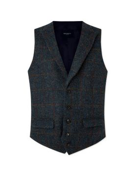 Para hombre. HM470488 Chaleco Tweed (42/32), Casual, Fiesta, Lana, Clásico