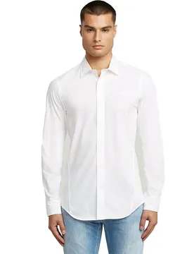 Chemise à Manches Longues Uniform Slim White S