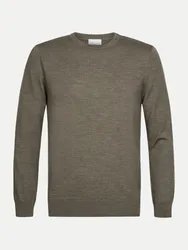 Pullover mit Rundhalsausschnitt Braun S