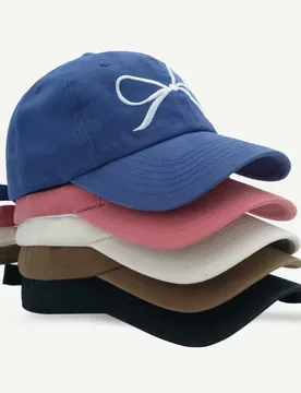 Korean Bow Baseball Cap Women Pink Bows Embroidered Snapback Hat Summer Adjustable Soft Top Peaked Caps Gorras 야구모자 For Women - Aliexpress - FashionsVida