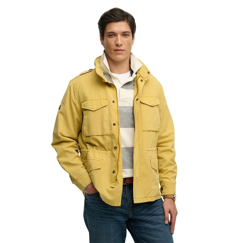 Giacca Cotton M65 Washed Yellow S - Superdry - FashionsVida