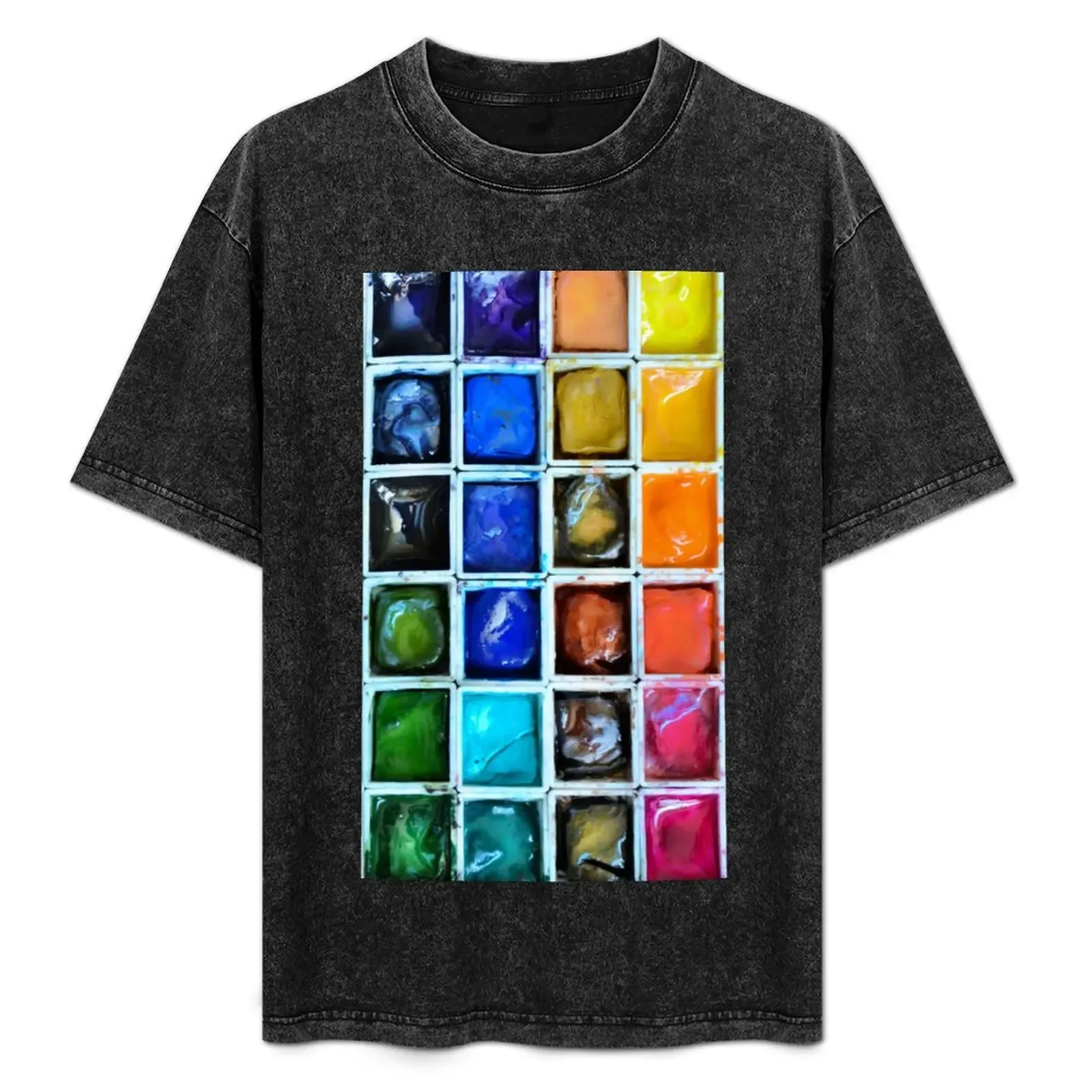 Paint Box T-Shirt Basic Solid Color Casual Tee Shirt - Aliexpress - FashionsVida