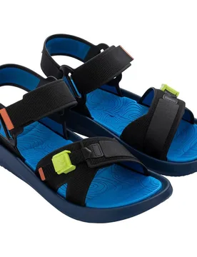 Rt Papete Sandals Blue / Black UK 8 Men - Rider - FashionsVida