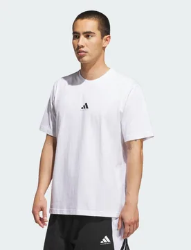 T-shirt grafica Basketball S White / Black - Adidas - FashionsVida