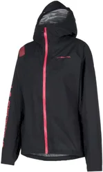 Veste technique compacte et imperméable - Pocketshell Jacket W Black/Hibiscus - Taille M - Noir