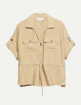 RED LABEL Indoor-Jacke mit V-Ausschnitt Beige 38