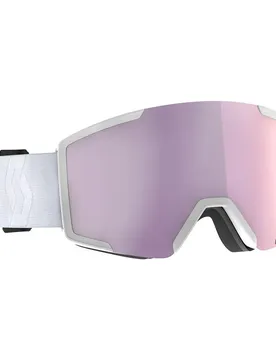 Masque De Ski Shield+extra Lens Mineral White Amplifier Lavender Chrome/CAT3 Homme