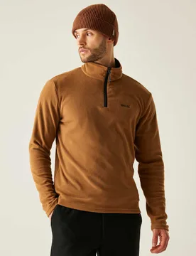 Thompson Half Zip Funnel Neck Fleece Brown male - Regatta - FashionsVida
