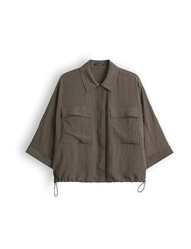 Blusa camisera FROPA verde oscuro 42