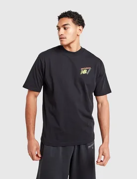 Neon Back Hit T-Shirt - Herren, Schwarz - male - Size: S - New Balance - FashionsVida
