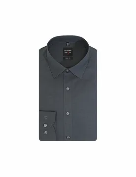 Camisa Body Fit gris 41 - Olymp Level Five - FashionsVida