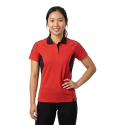 Polo à Manches Courtes Accelerate 18393 Traffic Red / Black XS