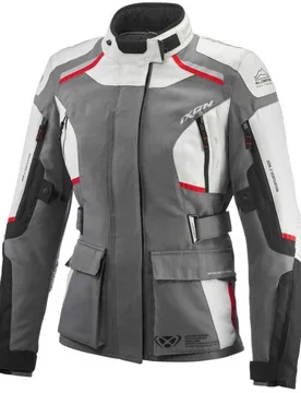 Giubbotto Moto Donna Touring MIDGARD LADY Grigio Nero R taglia M - Ixon - FashionsVida